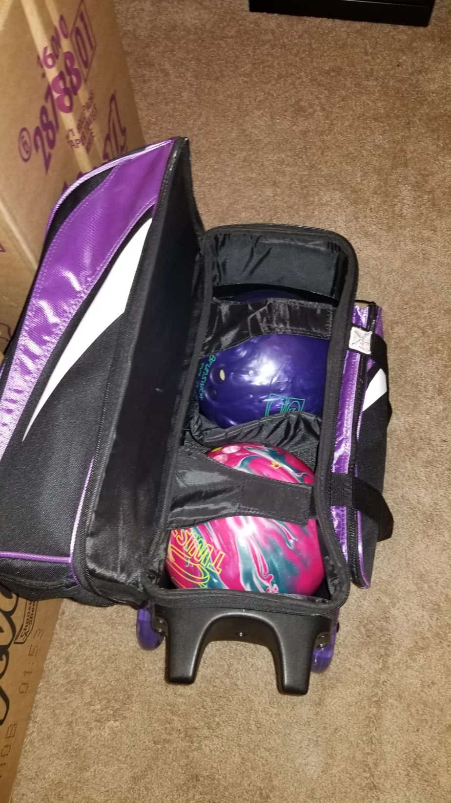 New and old bowling balls